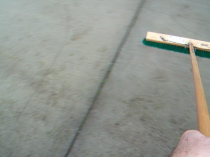 Video: Jack plays with the push broom.