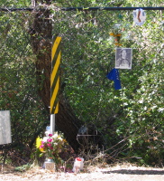 Roadside memorial.