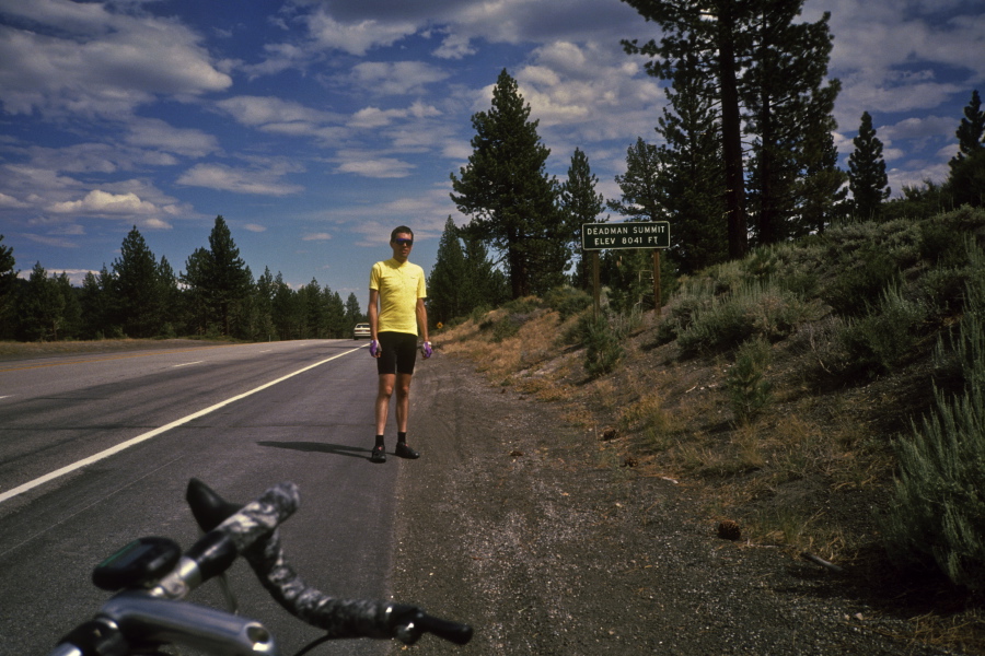 Bill at Deadman Summit on the return trip