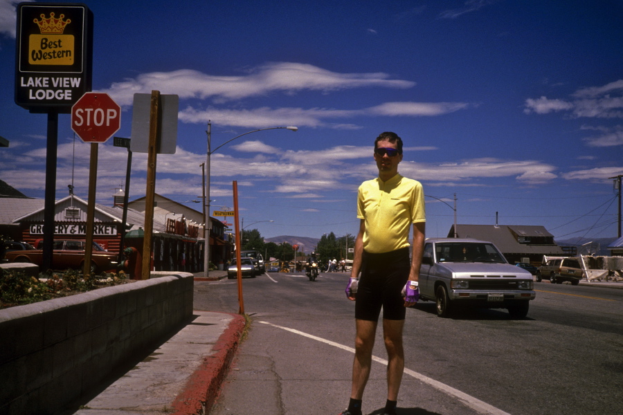 Bill in Lee Vining on the way home