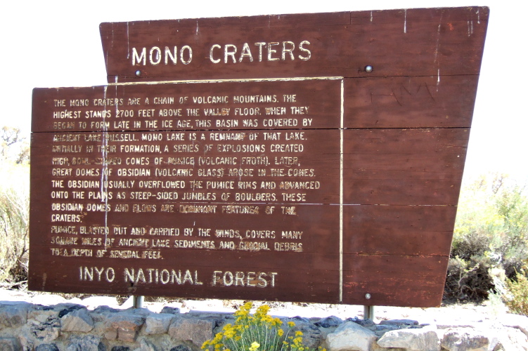 Mono Craters viewpoint.