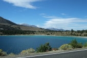 June Lake and lenticular clouds over the Sierra Crest.