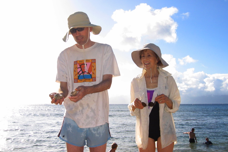 Bill takes a closer look at some coral.