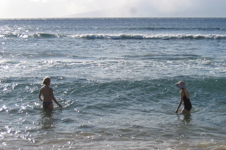 Laura and Kay venture out a little further.