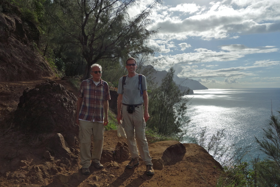 David and Bill at the second viewpoint