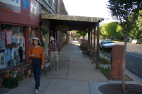 Walking to dinner in Kanab, UT.