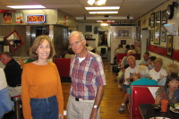 Dinner at the Rewind Diner, Kanab, UT.