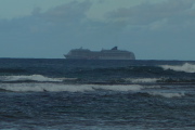Carnival Cruise ship passes by.