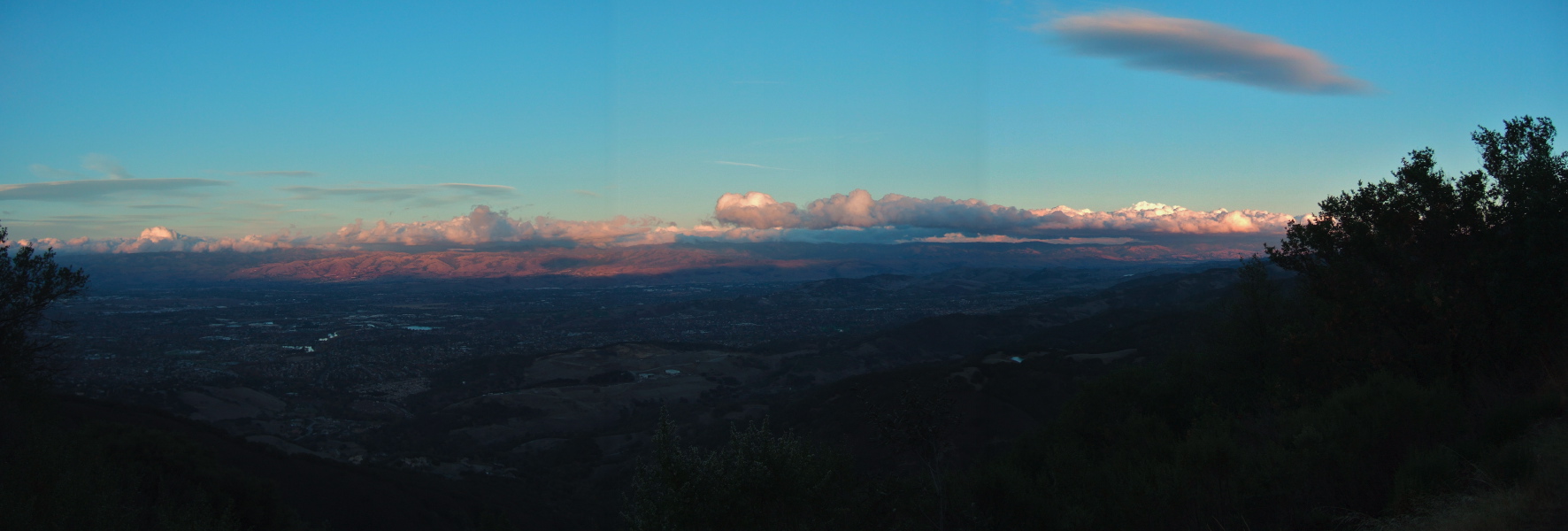 Sunset over South San Jose