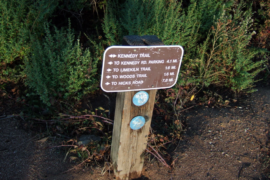 Sign at turnaround point