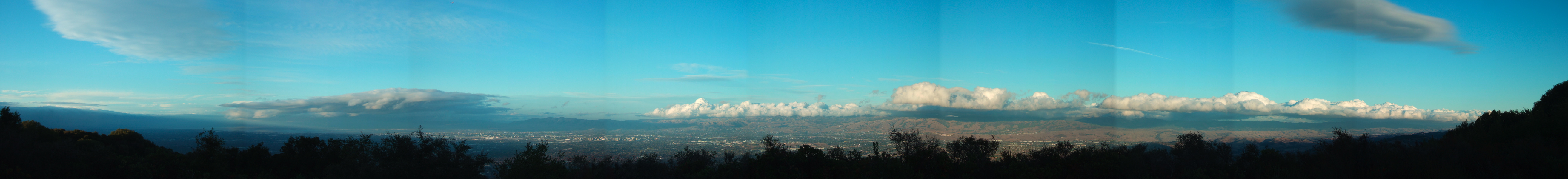 Panorama from clearing near the top of Kennedy Trail