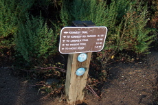 Sign at turnaround point