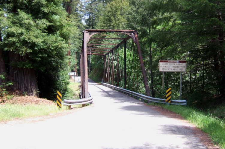 Haupt Creek Bridge on Stewarts Point Skaggs Springs Rd.