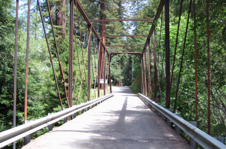 Crossing Haupt Creek.