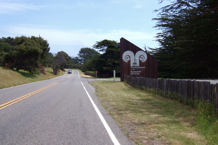 Rolling down CA1 past The Sea Ranch Lodge.