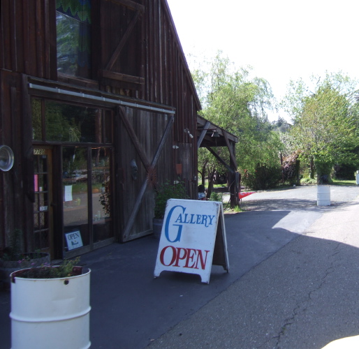 A barn converted into a gallery on Seaview Rd.