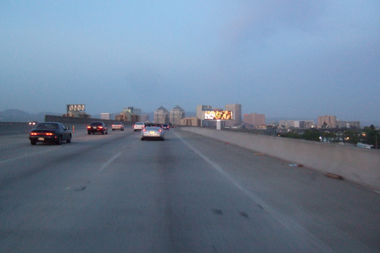 Entering Oakland.