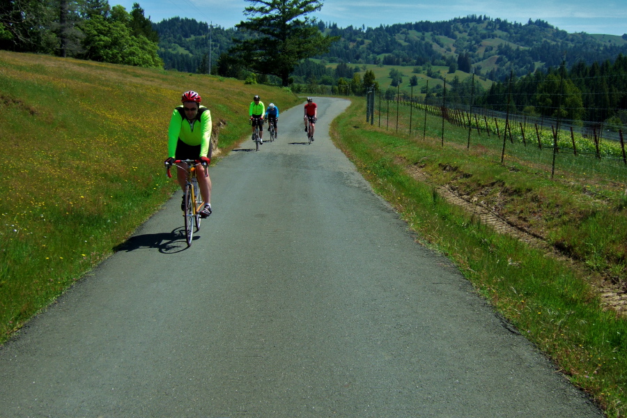 Nearing the north end of King Ridge Rd.