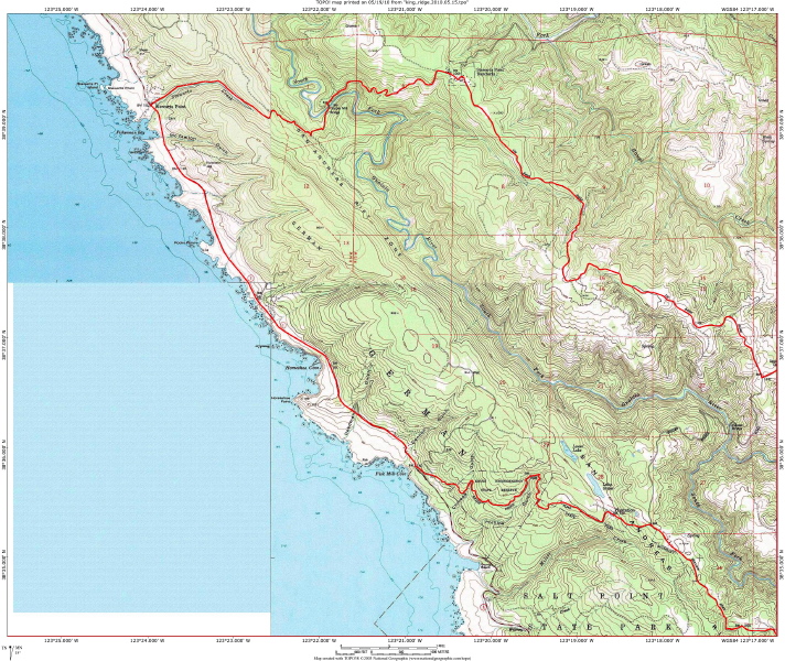 Stewarts Point Detail Map.