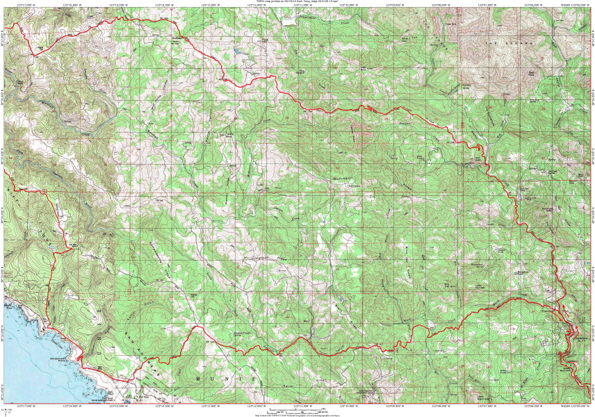 Central Region Detail Map.