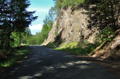 Rock outcropping in Turner Canyon.