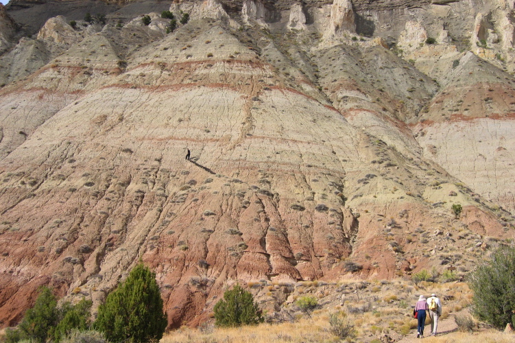 Kay and David start up the Eagle View Trail.