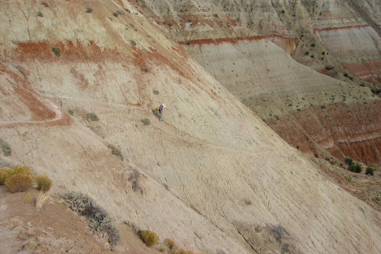 David descending the Eagle View Trail (2).
