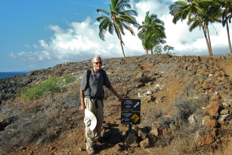 David on the Ala Kahakai Trail.