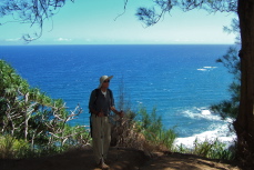 David takes a break at a view spot.