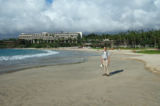 Bill on Mauna Kea Beach.