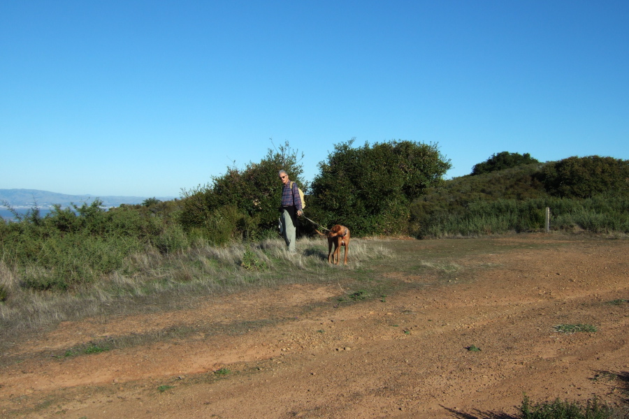 David and Kumba at the view spot on Trapper's Ridge