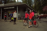 Rest stop in front of Pioneer Market.