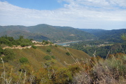 View down to Lexington Reservoir