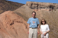 Bill and Kay near Callville Bay at Lake Mead.