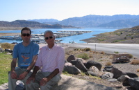 Bill and David at Callville Bay, Lake Mead.