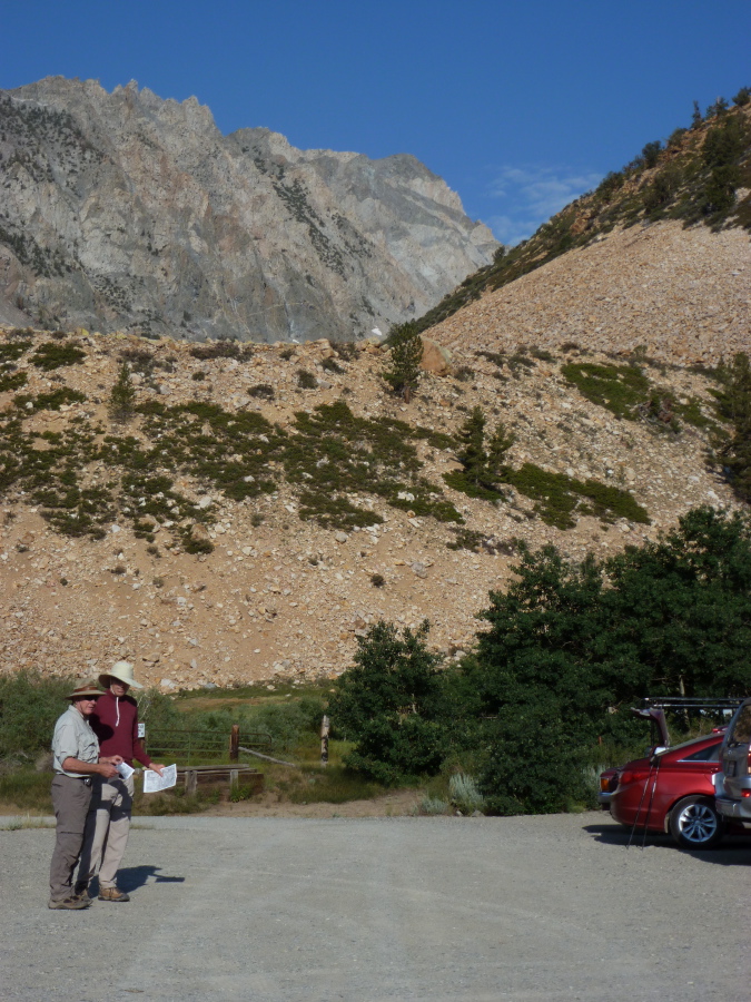 Bill and Brian discuss the route.