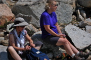 Trudy and Nancy enjoy the lunch spot.