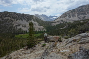 Brian stops above Grass Lake to get his camera out.