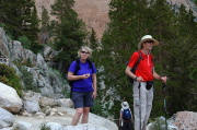 Nancy, Trudy, and Bill on their way down Lamarck Lakes trail