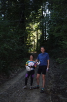 Stella and Bill on one of the Las Cumbres dirt roads