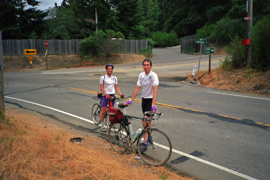 Paul and Bill at Hutchinson Rd. and Summit Rd.