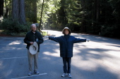 David and Kay at the start of the hike.