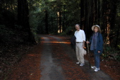 David and Kay returning to the start on Hihn Hammond Rd.