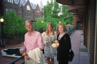 David, Laura, and Kay at Laura's apartment complex