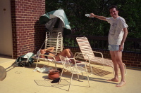 Laura and Bill on hotel pool deck (2)