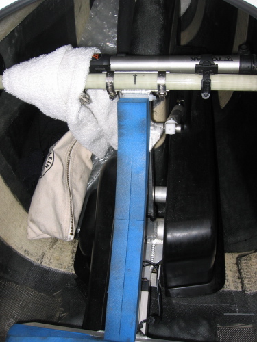 Quest rear area with seat removed.