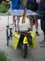 Solar trike from the rear.