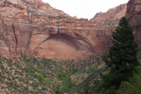 A future natural bridge on the Zion-Mt. Carmel Highway.