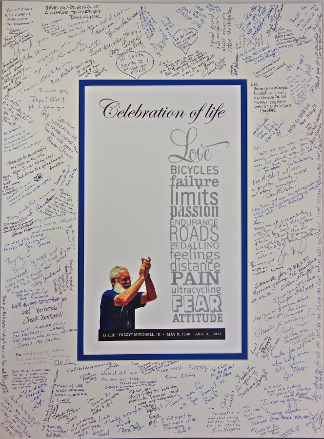 Lee Mitchell Memorial Guest Statement page