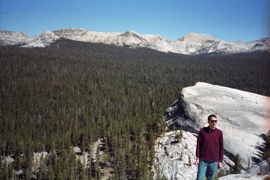 Bill on the lower summit of Lembert Dome.